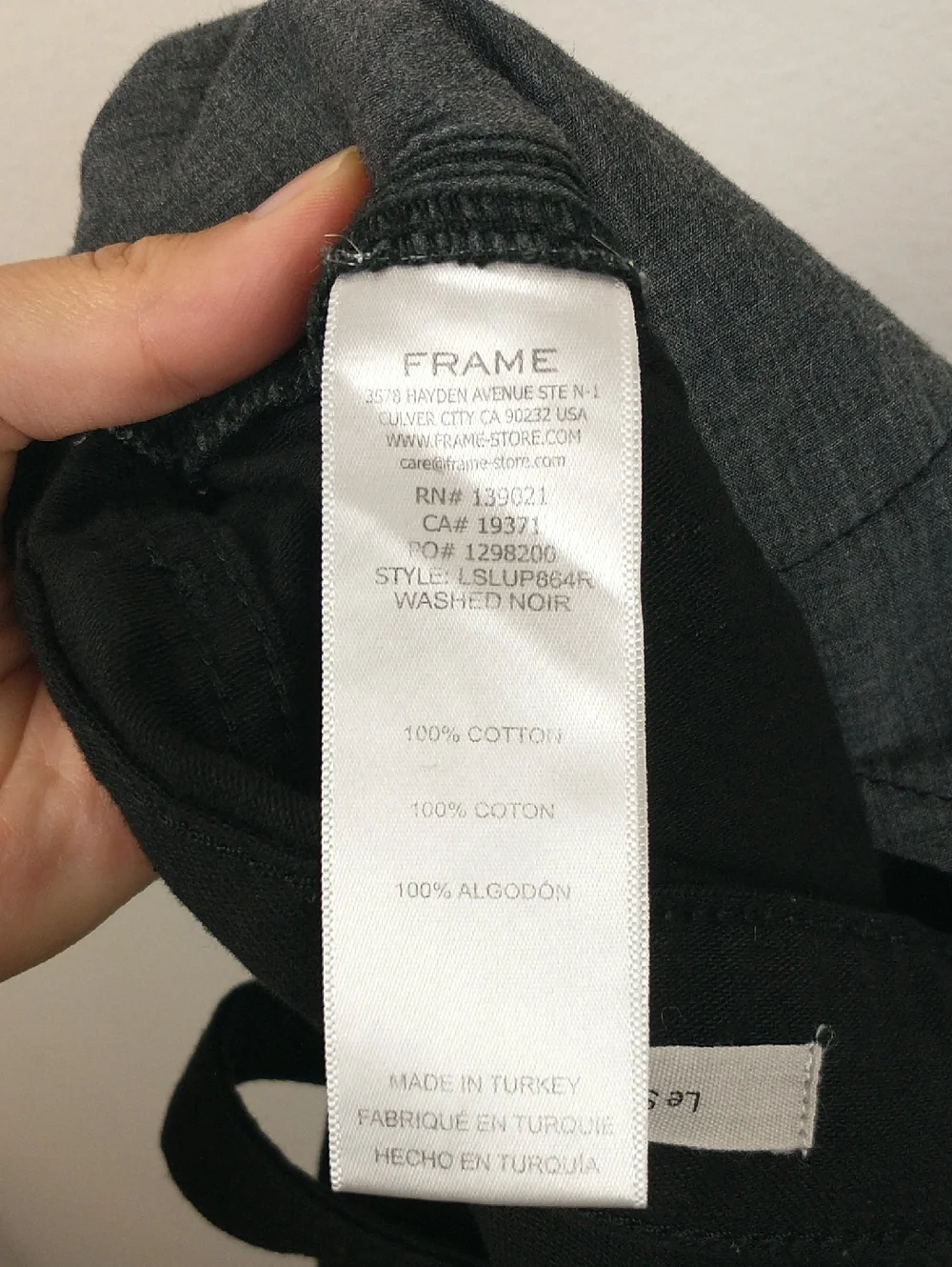 Frame Le Slouch Utility Straight Leg Jeans Womens 26 Black Carpenter Double Knee